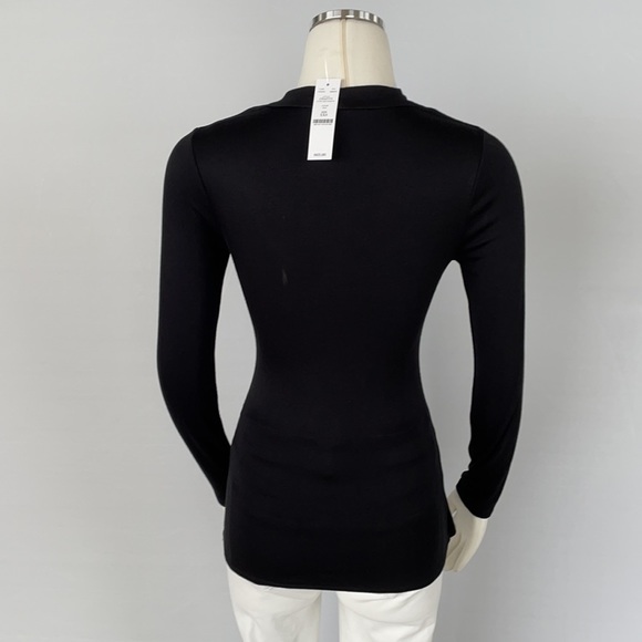 NWT WHBM Draped Neck Jersey Top XXS - Picture 11 of 16